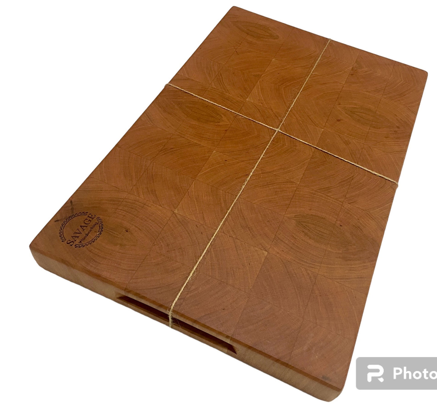 Cutting Board - End Grain Beautiful Cherry Pattern - FREE SHIPPING