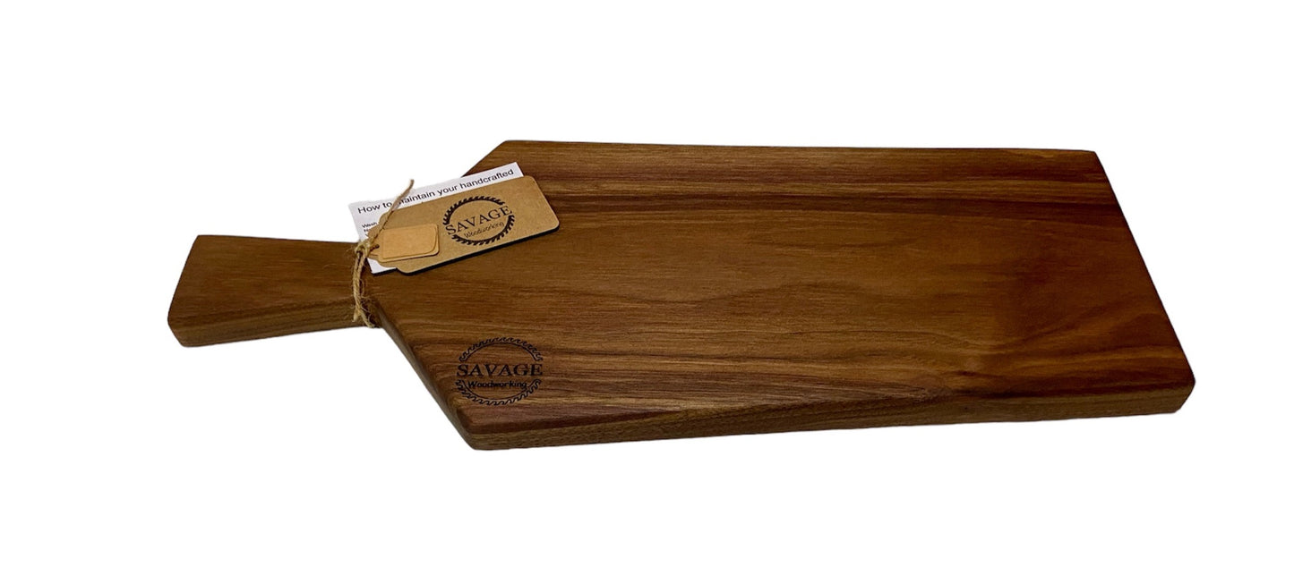 Charcuterie Board w/ Handle - Gorgeous Black Walnut - FREE SHIPPING