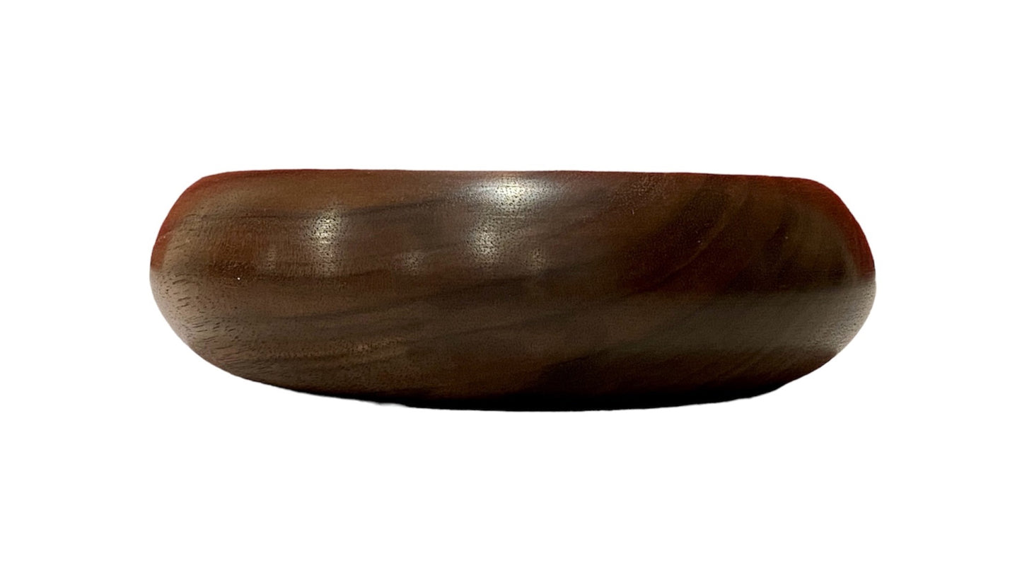 Handcrafted Black Walnut bowl, Beautiful curved bowl, FREE SHIPPING