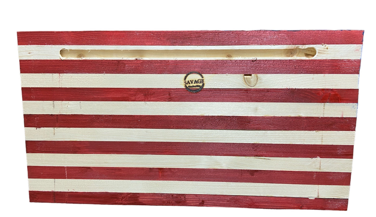 Wavy American Flag - 36" or 24"  - FREE SHIPPING