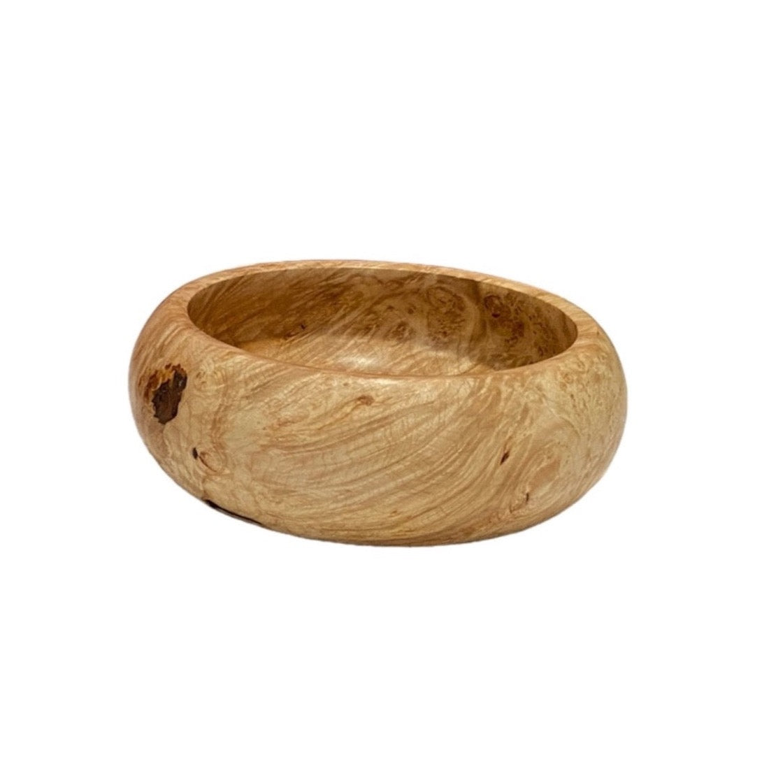 Handcrafted Maple Burl Bowl - Highly Figured - FREE SHIPPING