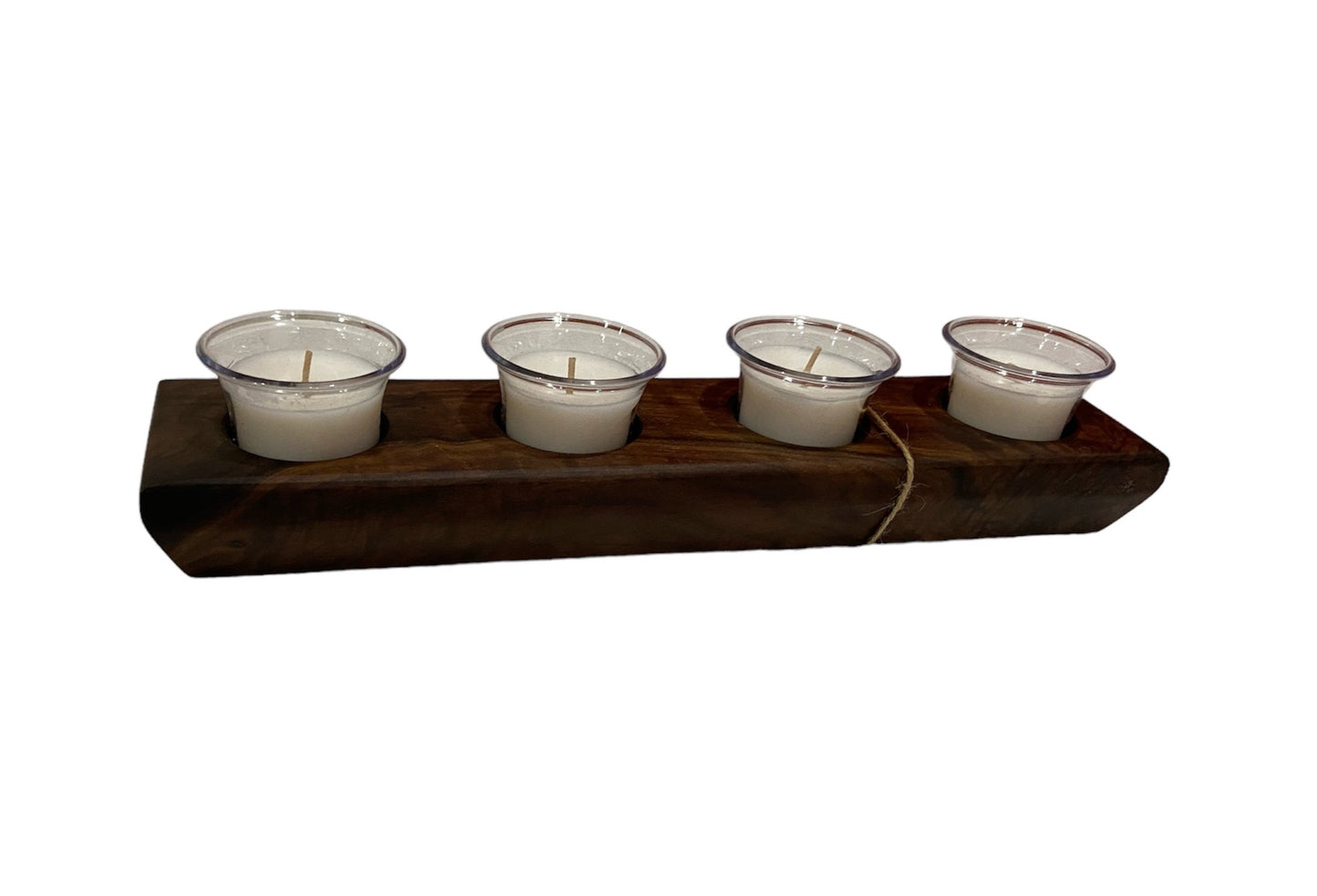 Candleholder - Beautiful Curly Walnut (4) Candles - FREE SHIPPING