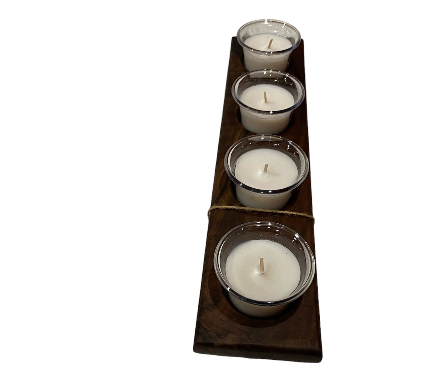 Candleholder - Beautiful Curly Walnut (4) Candles - FREE SHIPPING