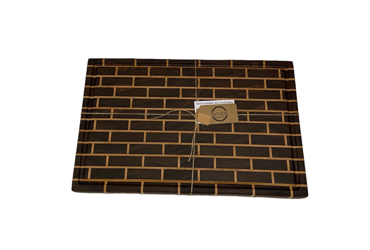 Cutting Board, End Grain Brick Pattern - FREE SHIPPING