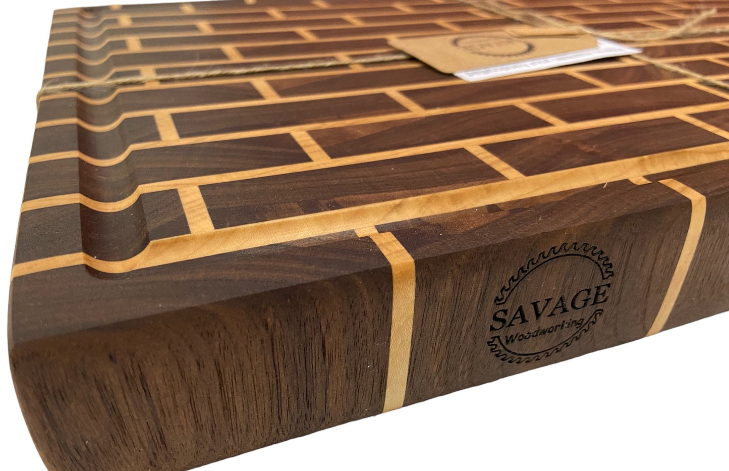 Cutting Board, End Grain Brick Pattern - FREE SHIPPING