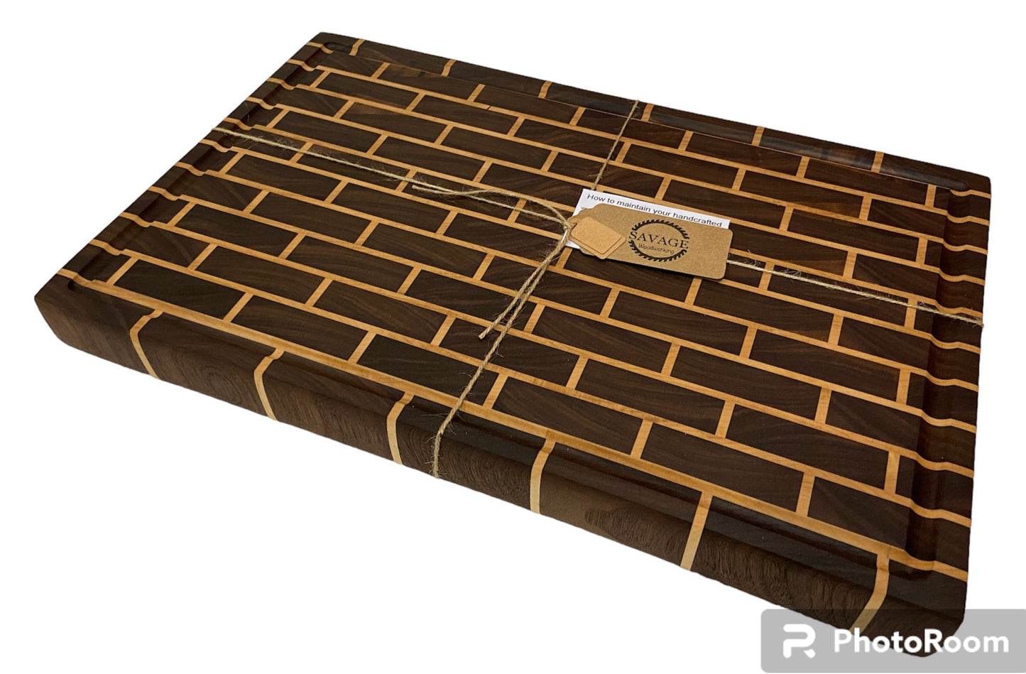 Cutting Board, End Grain Brick Pattern - FREE SHIPPING