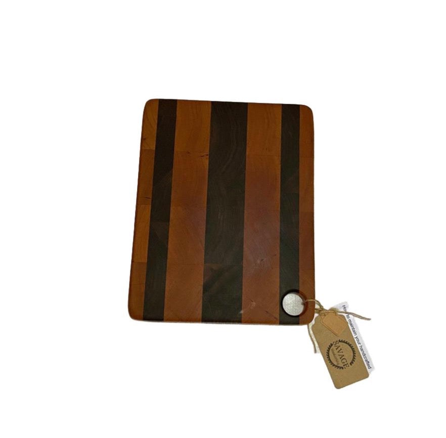 Cutting Board, Small Beautiful End Grain, Cherry/Walnut - FREE SHIPPING